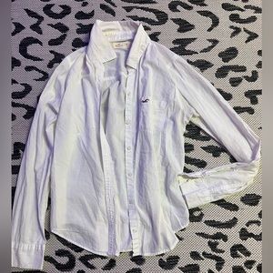 Hollister white button up